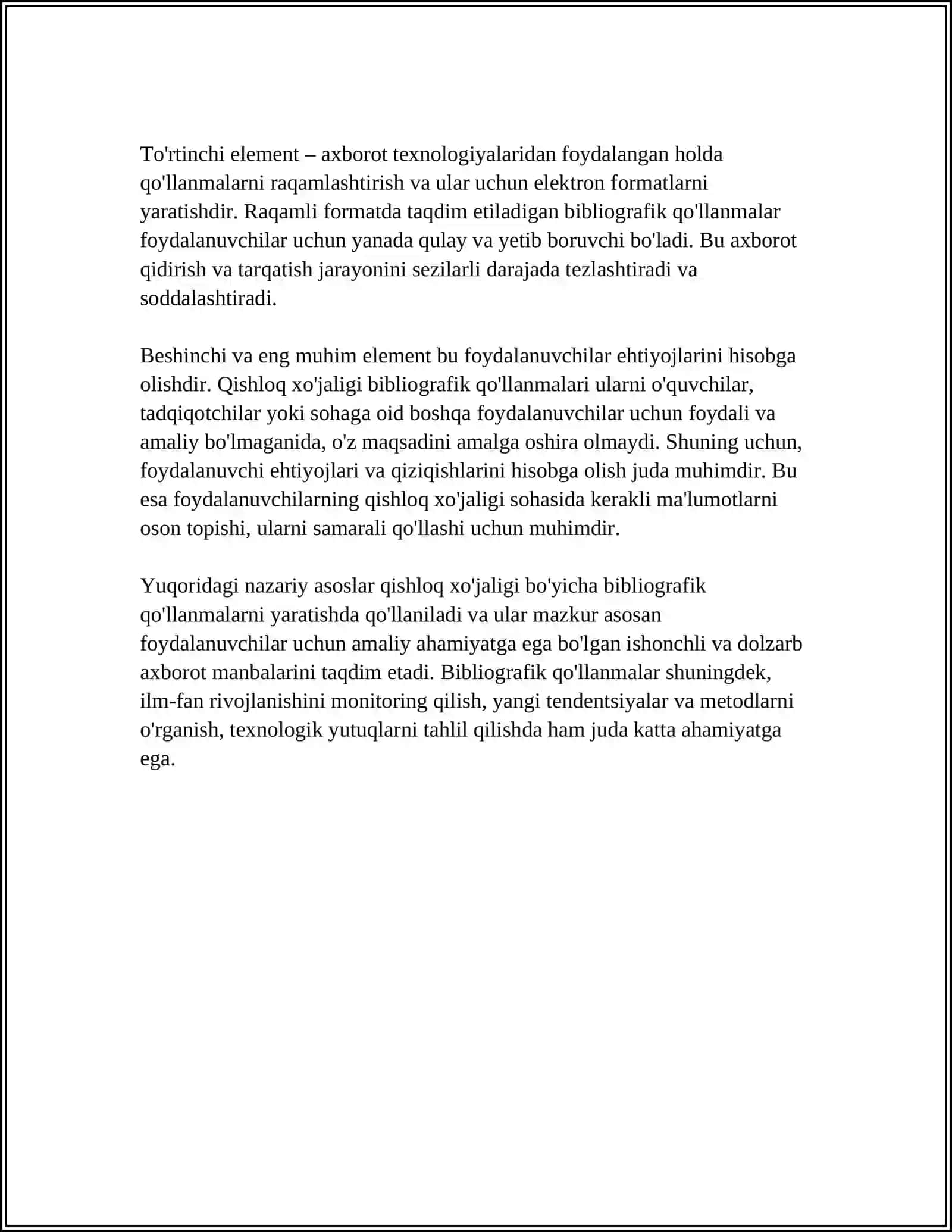 QISHLOQ XO'JALIGI BIBLIOGRAFIK QO'LLANMALAR 4