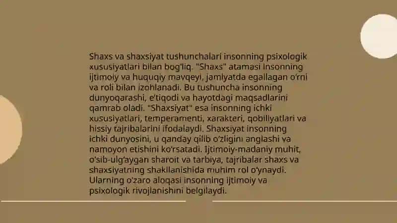 Shaxs tushunchasi va uning shaklllanish jarayoni 4