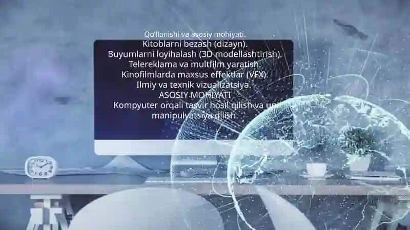 KOMYUTER GRAFIKASI VA UNING TURLARI. RASTRLI GRAFIKA. RASTRLI GRAFIKA TURLARI.VEKTORLI GRAFIKA.VEKTORLI GRAFIKA DASTURLARI. FRAKTAL GRAFIKA. FRAKTAL GRAFIKA DASTURLARI 4