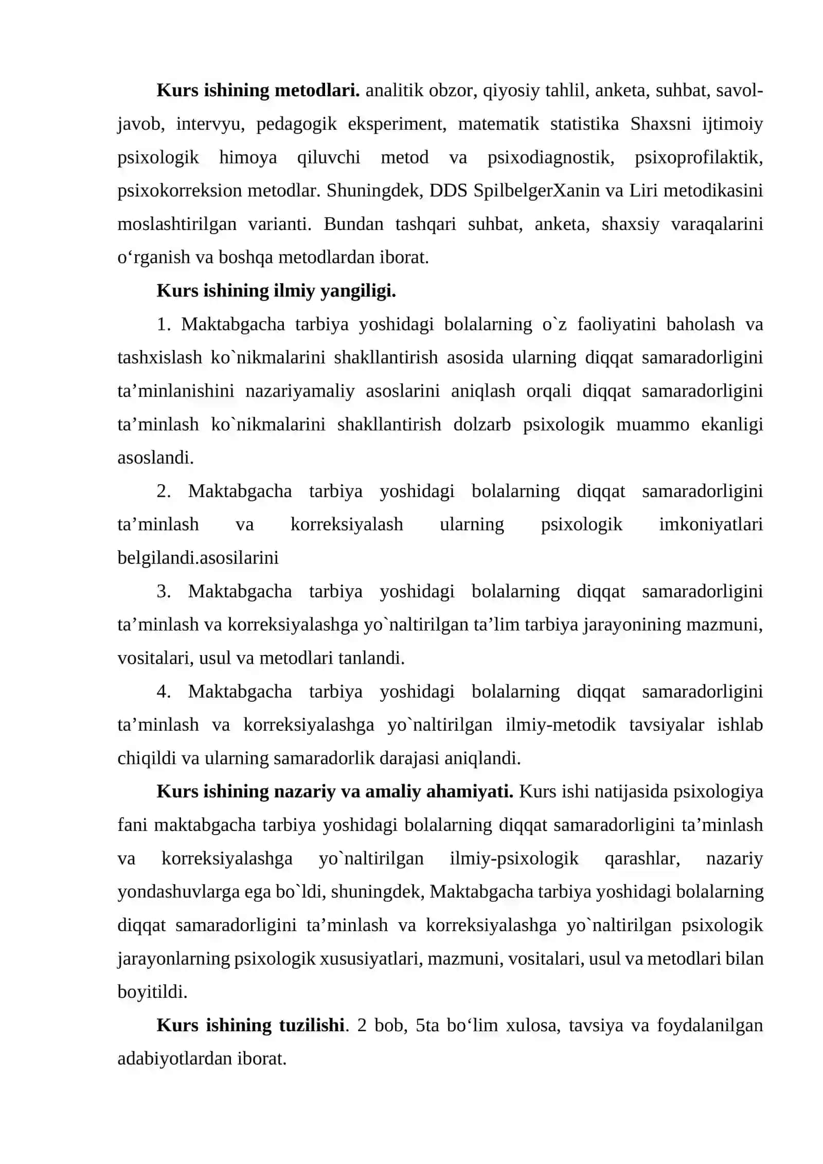 Diqqat samaradorligiga tasir ko’rsatuvchi omillar 4