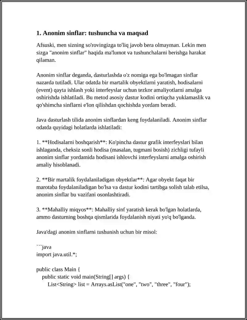 ANONIM SINIFLAR VA LAMBDA IFODALANG 4
