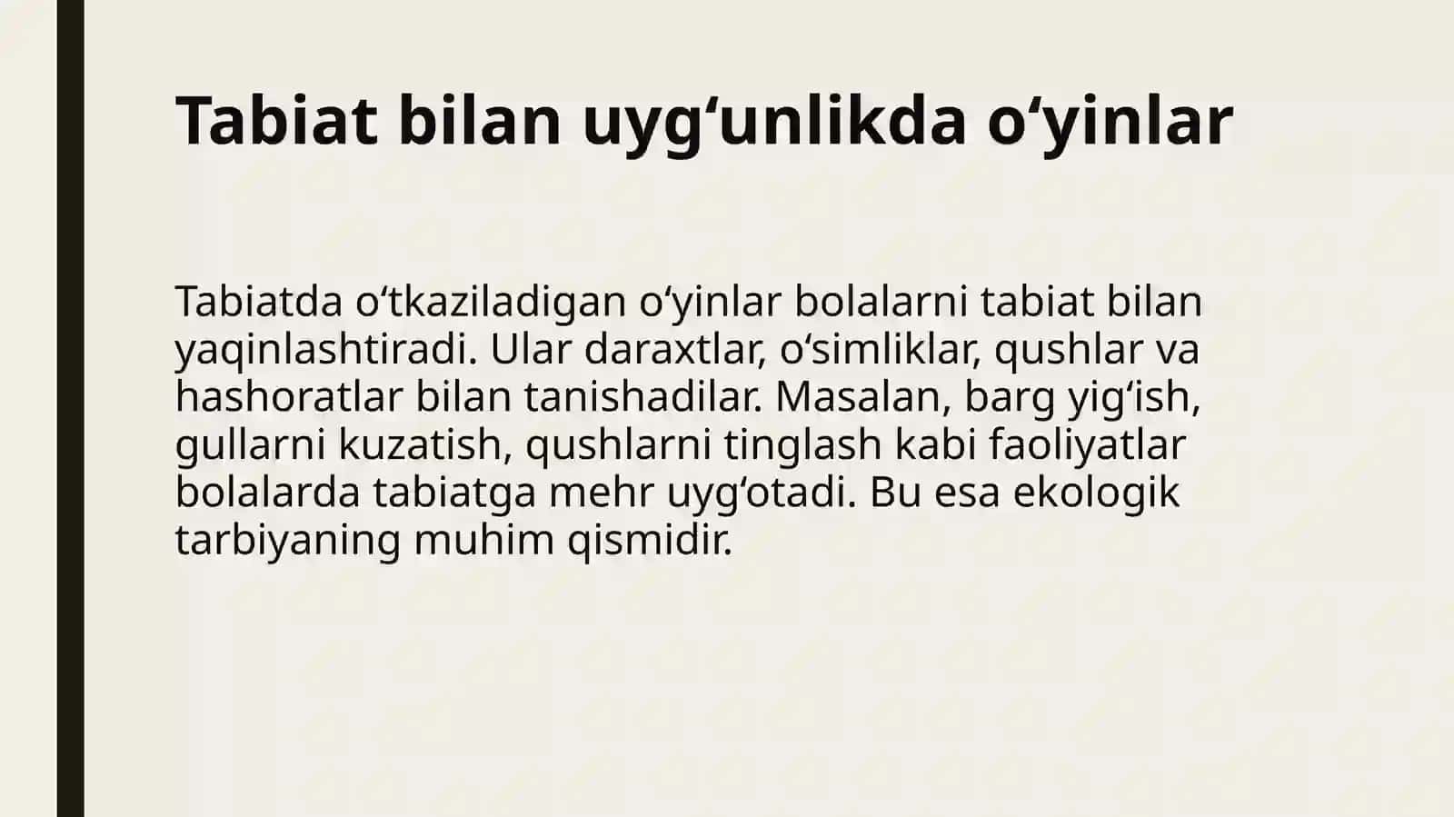 Tabiatda o‘yinlar tashkil etish metodikasi 4