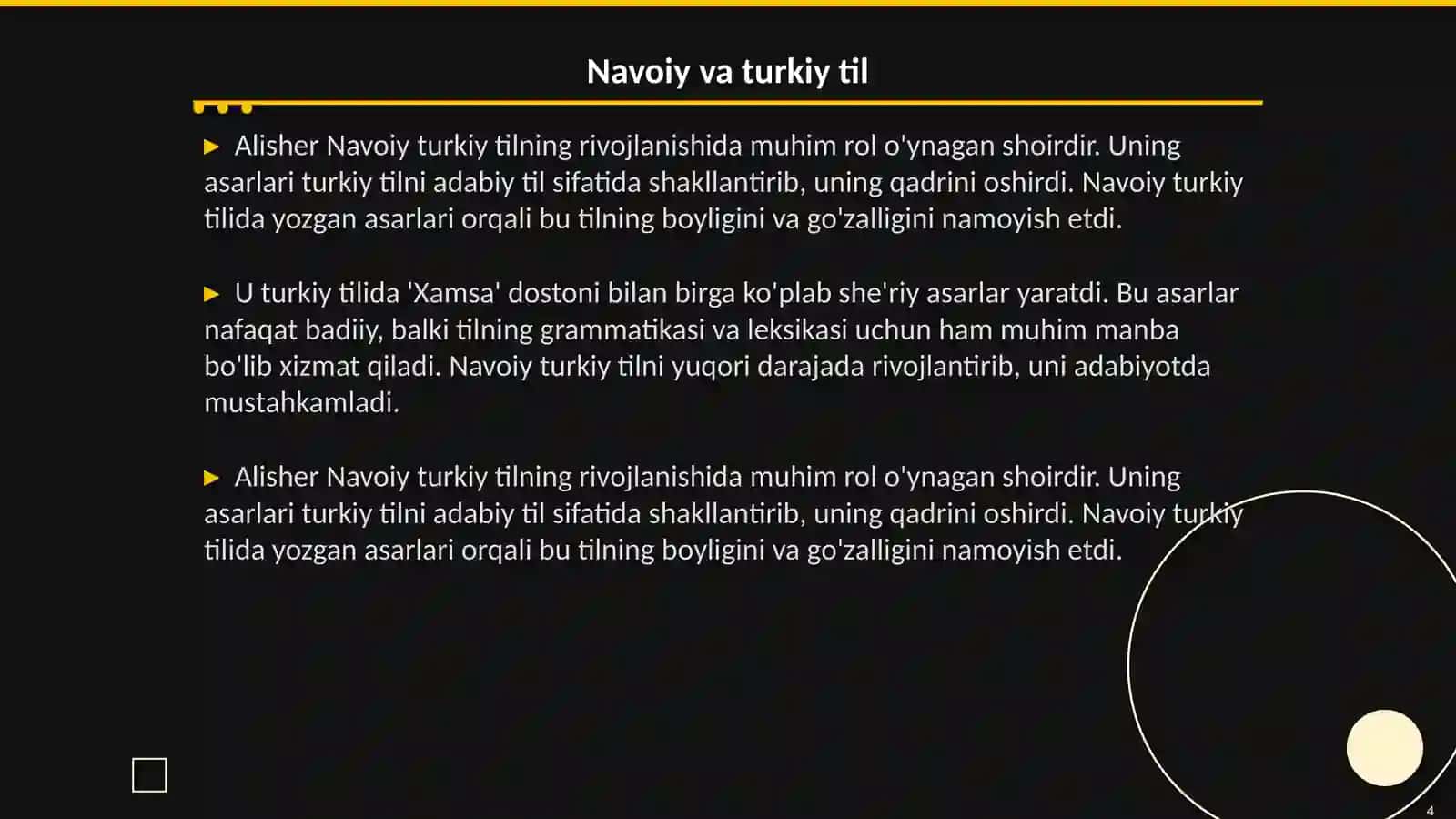 Alisher Navoiy: Hayoti va ijodi 4