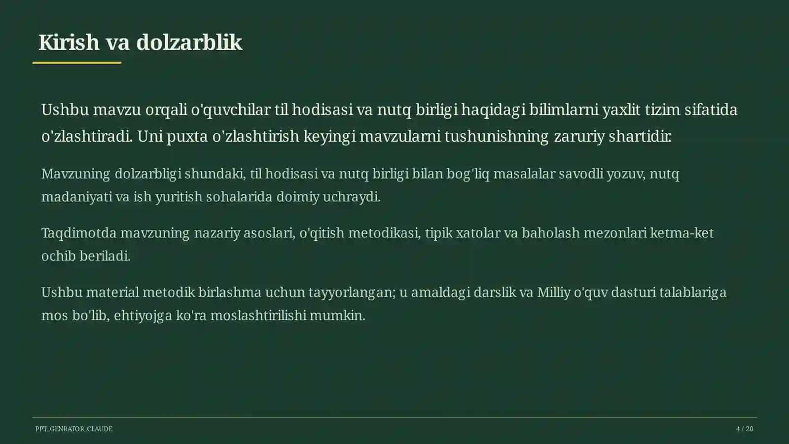 Fe'lning vazifadosh shakllari: ravishdosh va sifatdosh (7-sinf) 4