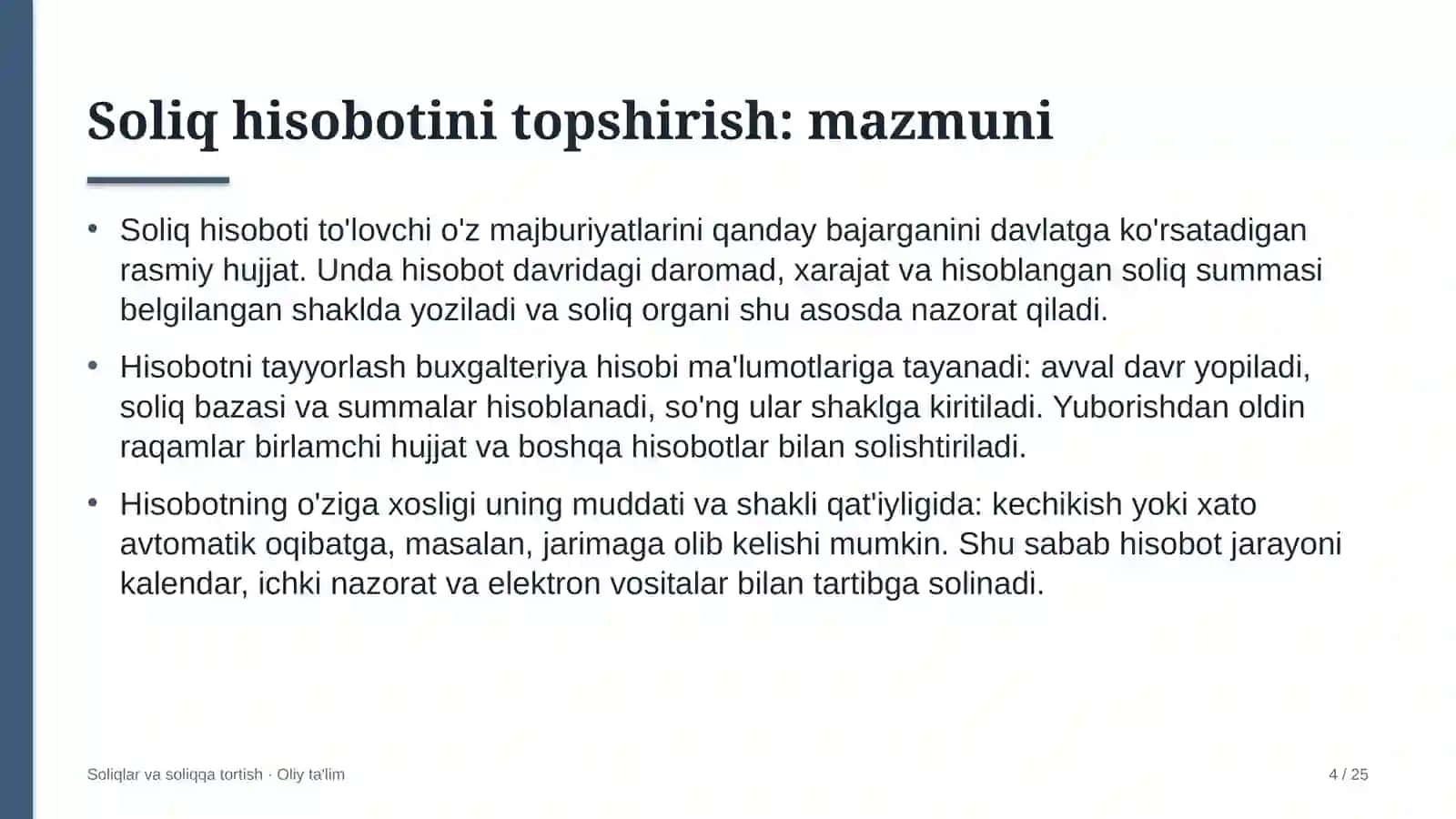 daryo transportida soliq hisobotini topshirish 6135 4