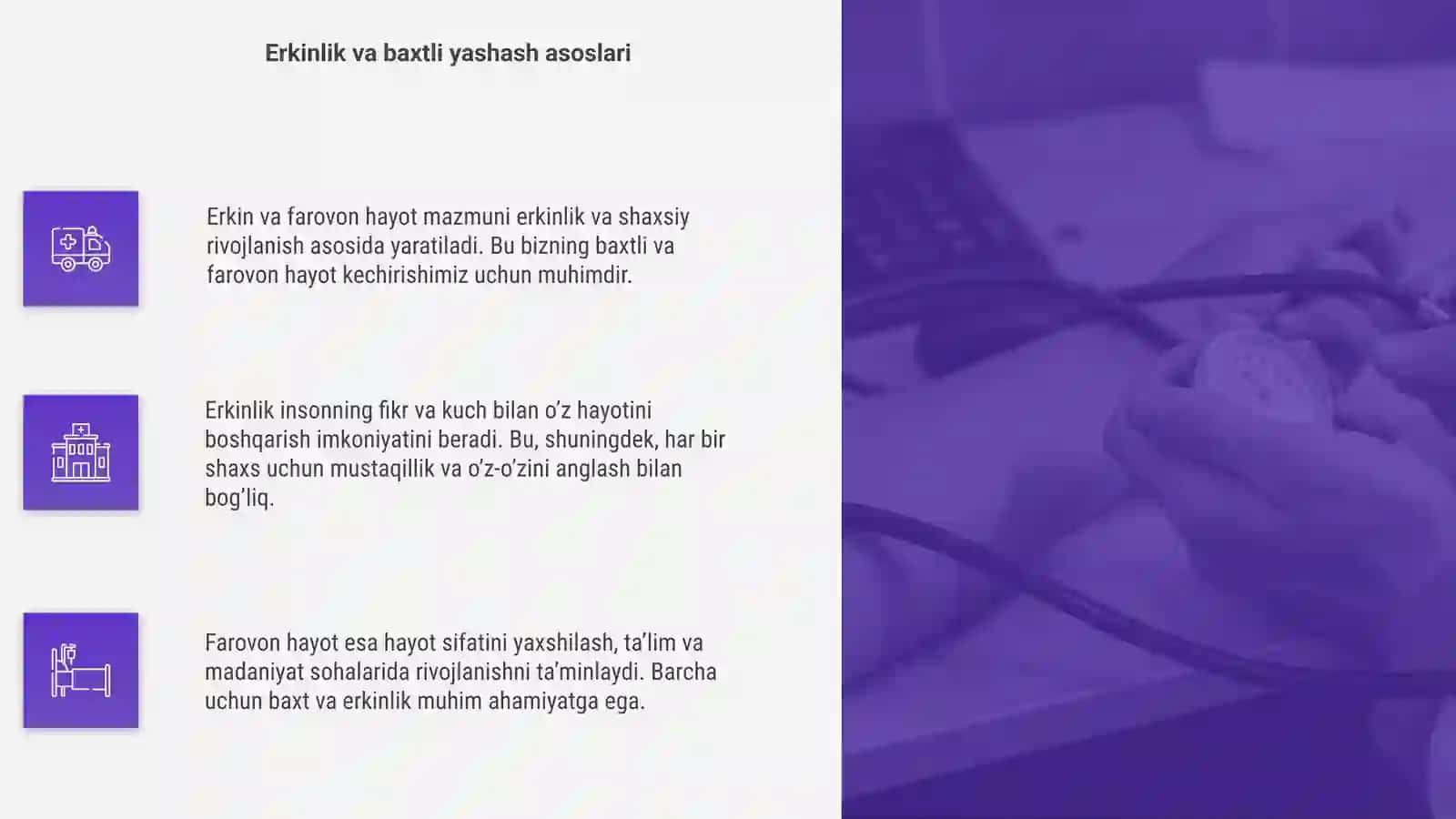 Erkin va farovon hayot mazmuni 4