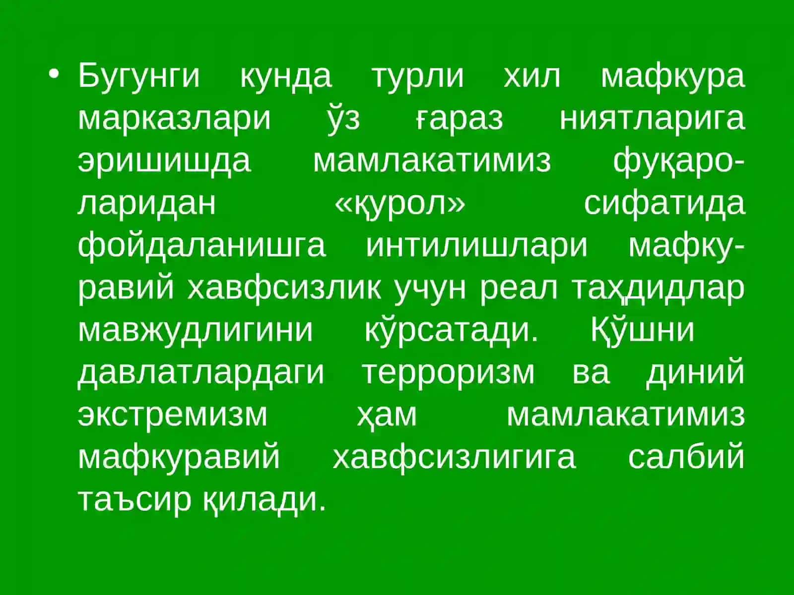 Ақидапарастлик – жамият равнақига таҳдид 4