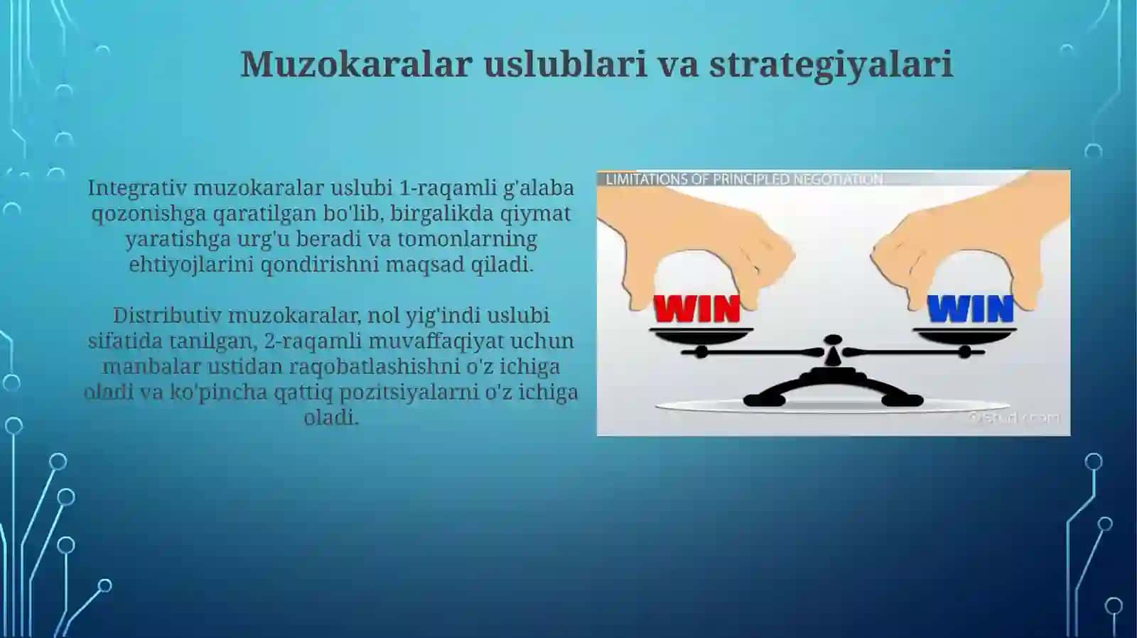 Taqdimot Muzokaralar vositalari 4