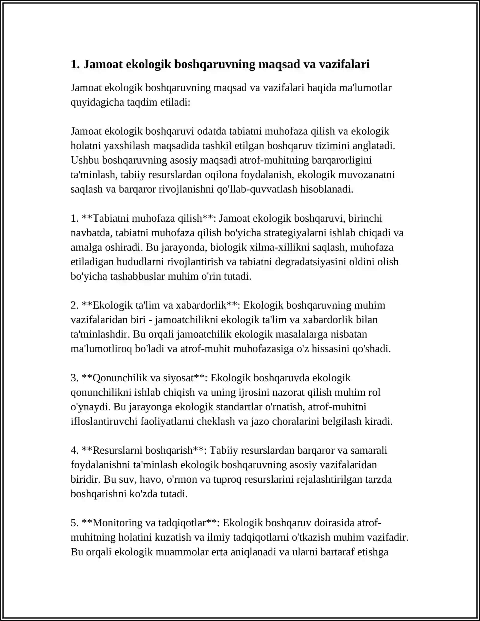 EKALOGIYA HUQUQ FANIDAN REFERAT 4