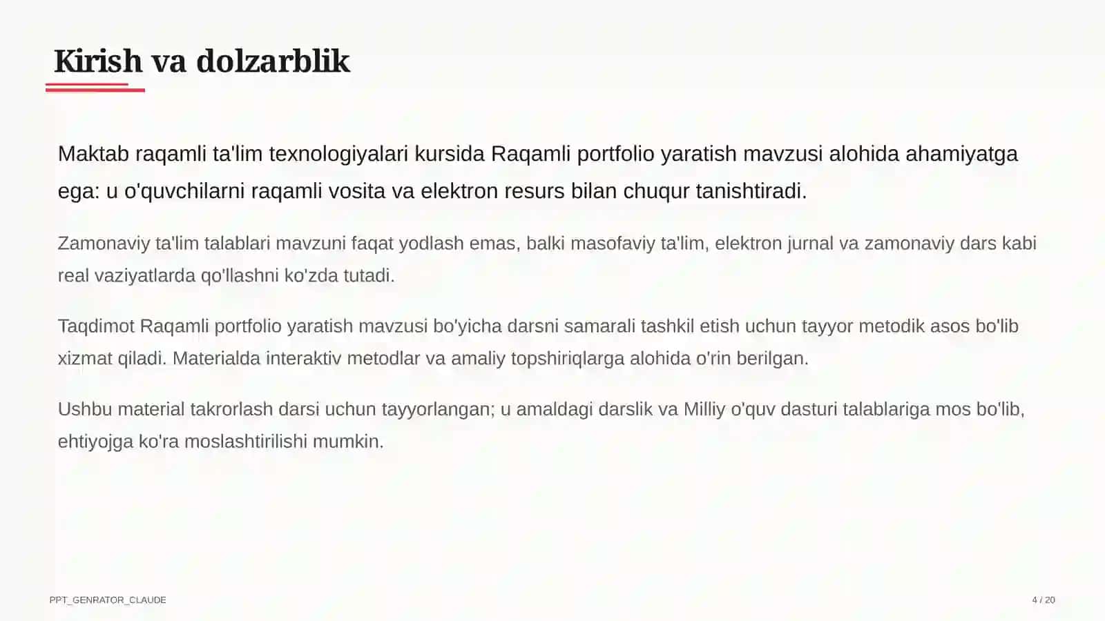 Raqamli portfolio yaratish 4