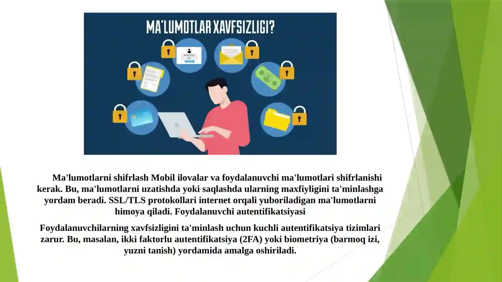 MOBIL ILOVALARDA XAVSIZLIK XATOLIKLAR VA ULARNI BARTARAF ETISH USULLARI 4
