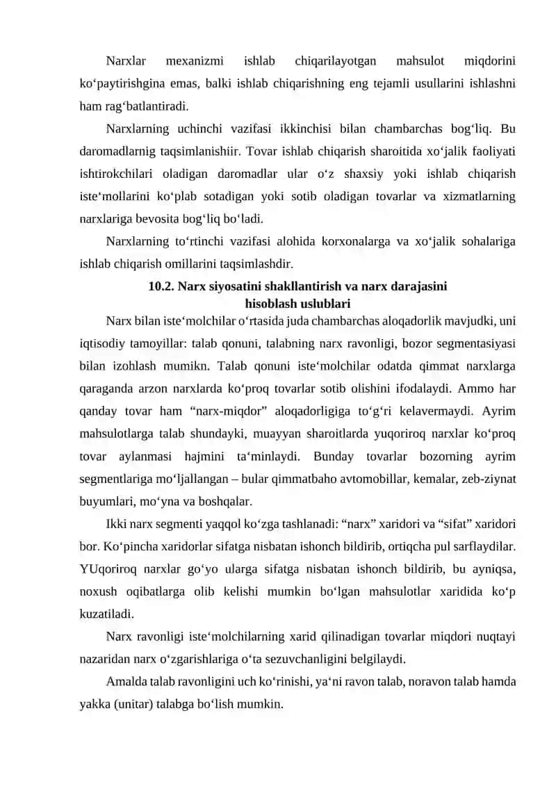 Narx siyosati 4