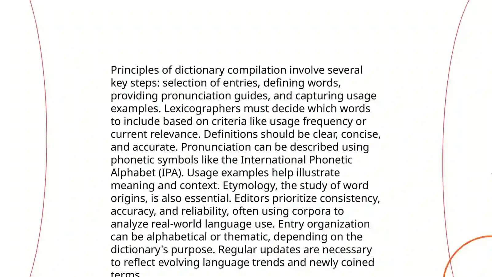 Theoretical lexicography 4