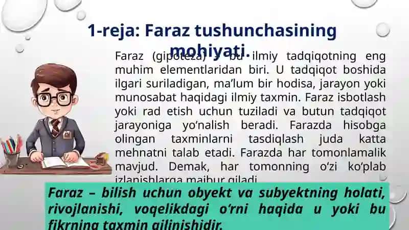 Tadqiqot savollari va gipotezalarini ishlab chiqish 4