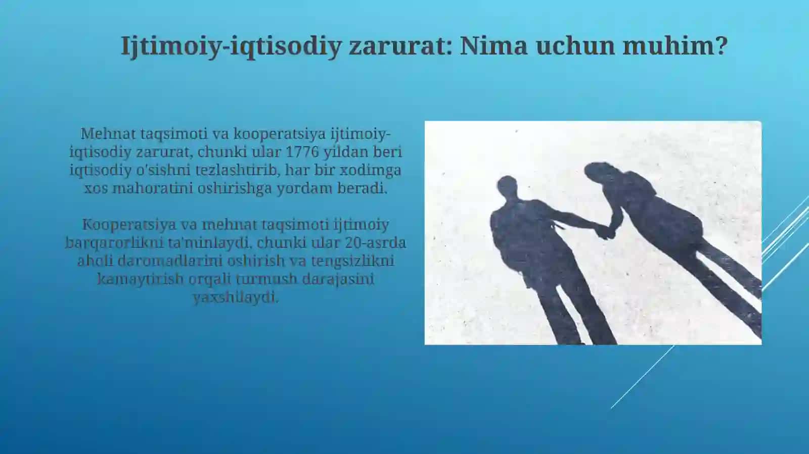 Mehnat taqsimoti va kooperatsiyasi 4