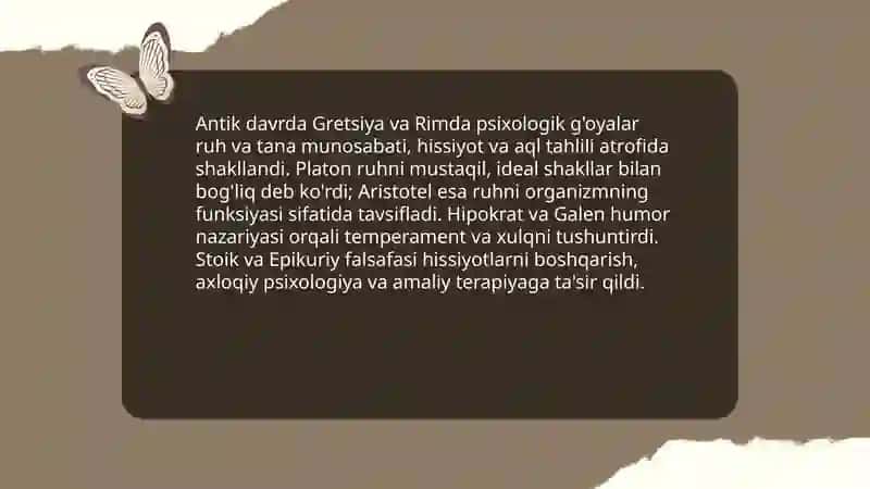 Psixologiya fanining taraqqiyot bosqichlari 4