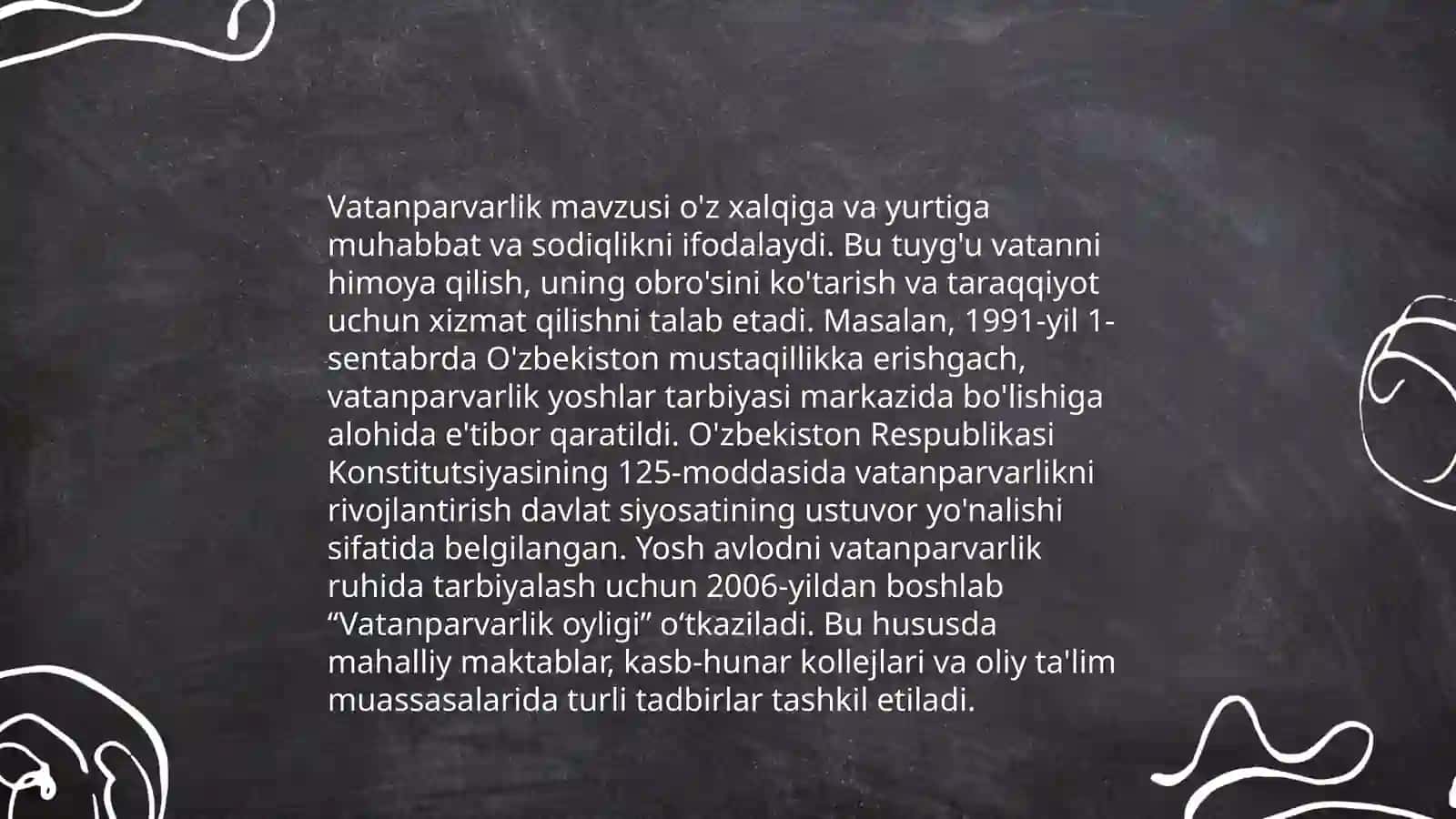 Tarbiyaviy qadriyatlar mavzusida rasimlar bilan chiroyli taqdimot 4