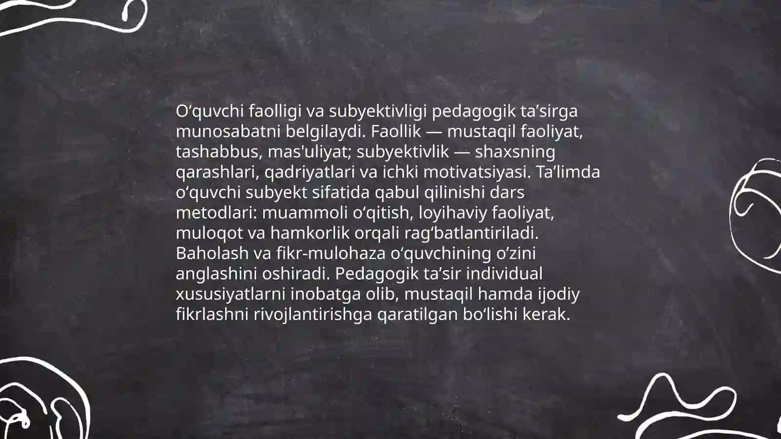 Oʻquvchi shaxsi tarbiya 4