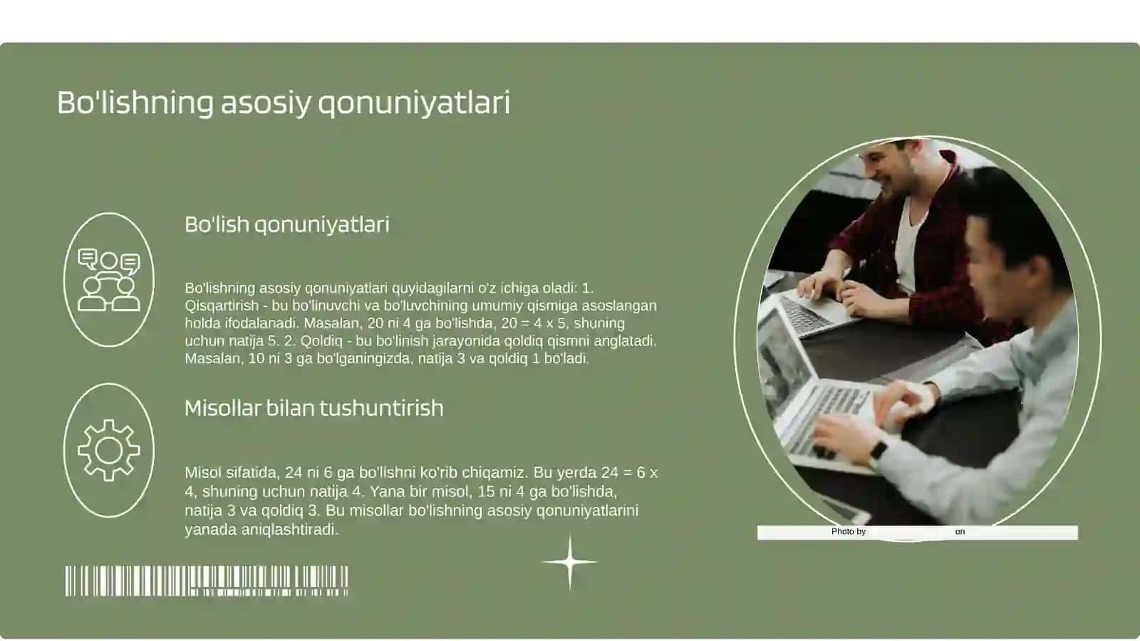 Sonlarning boʻlinishi 4