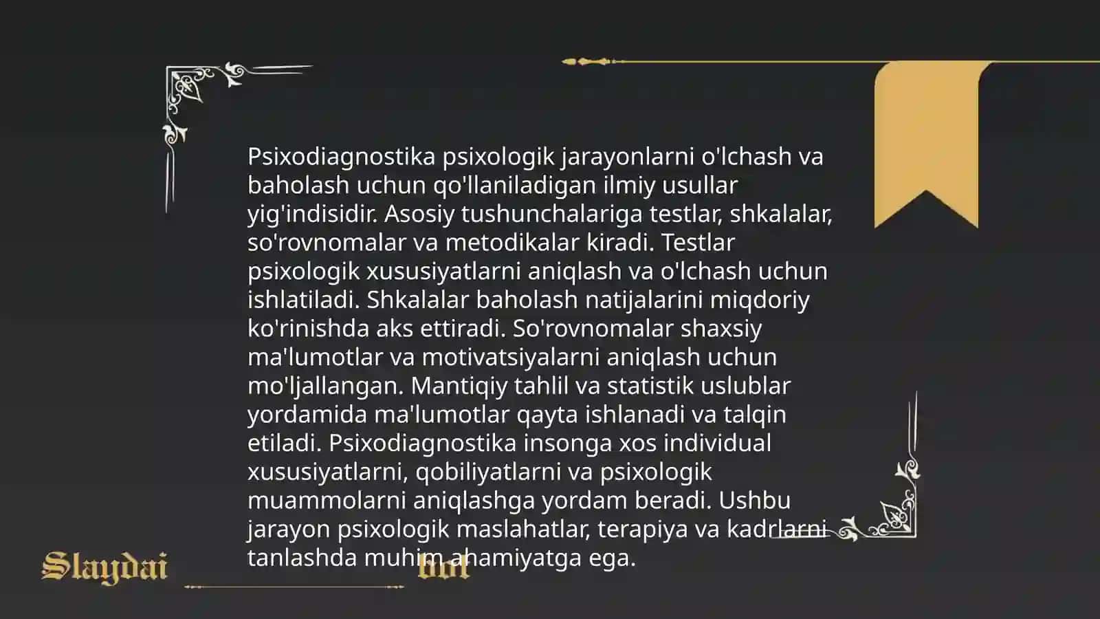 Psixodiagnostikaning predmeti va vazifalari 4