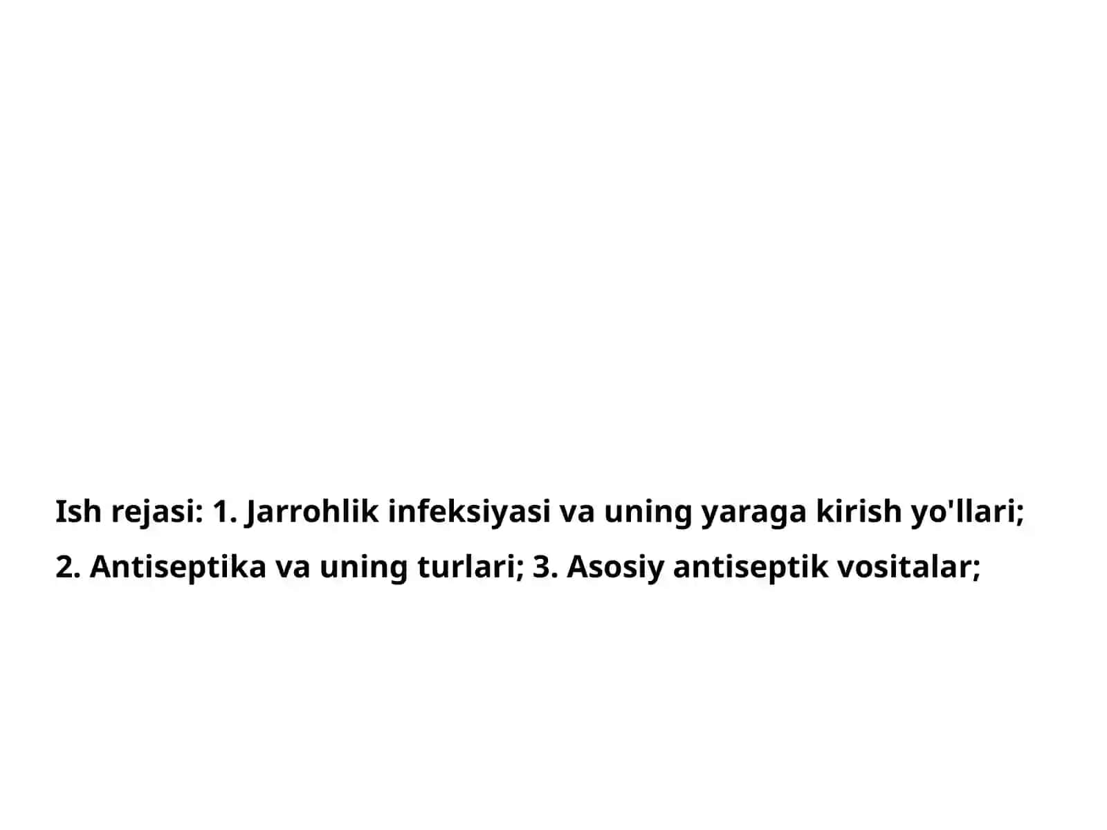 Antiseptika qoidalari va hamshiralik ishi 4