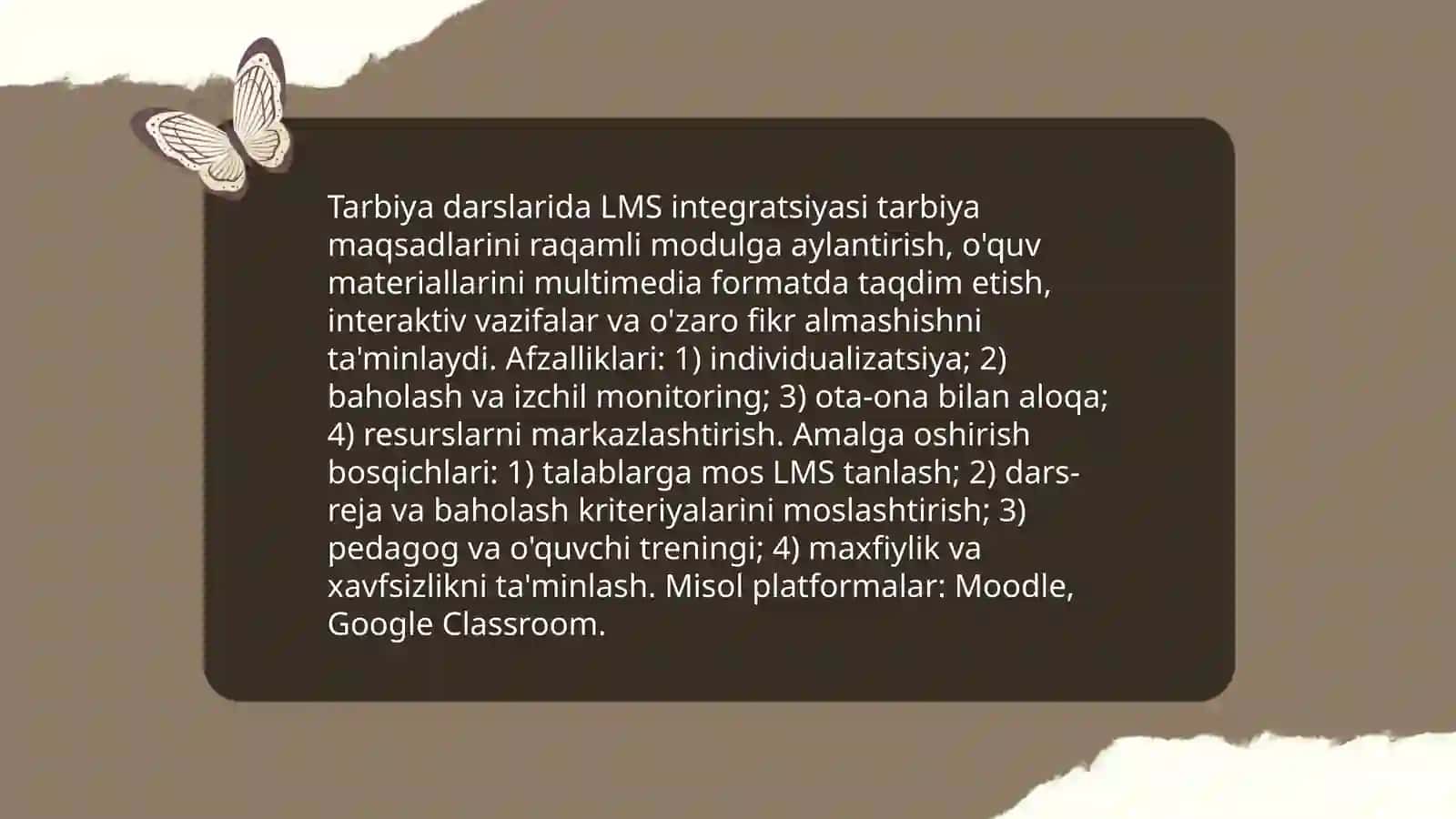 Tarbiya fanini óqitishda axborot texnologiyalaridan foydalanish 4