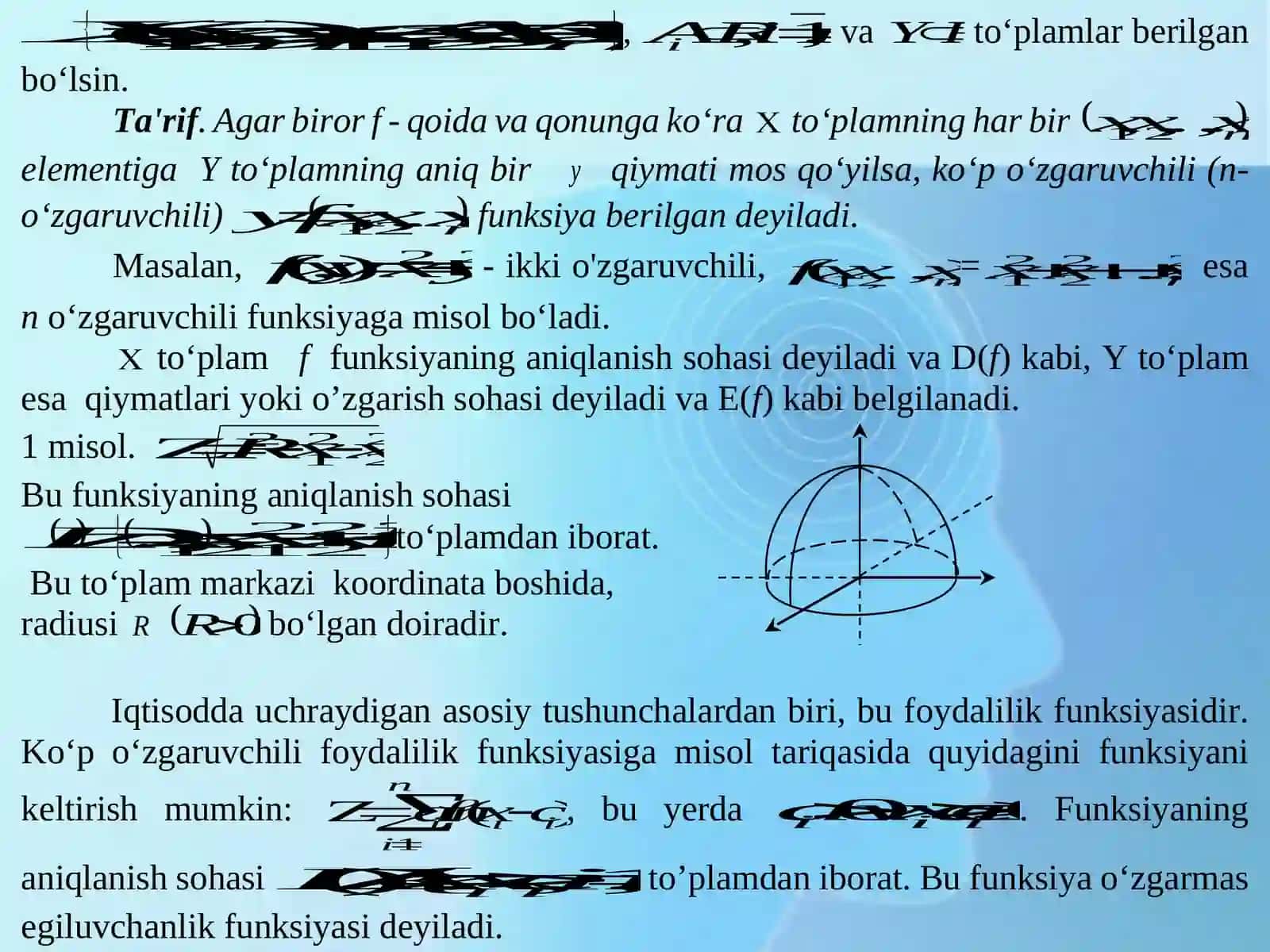 14-mavzu: Kо‘p о‘zgaruvchili funksiya differensiali. Xususiy hosila va yuqori tartibli differensiallar 4