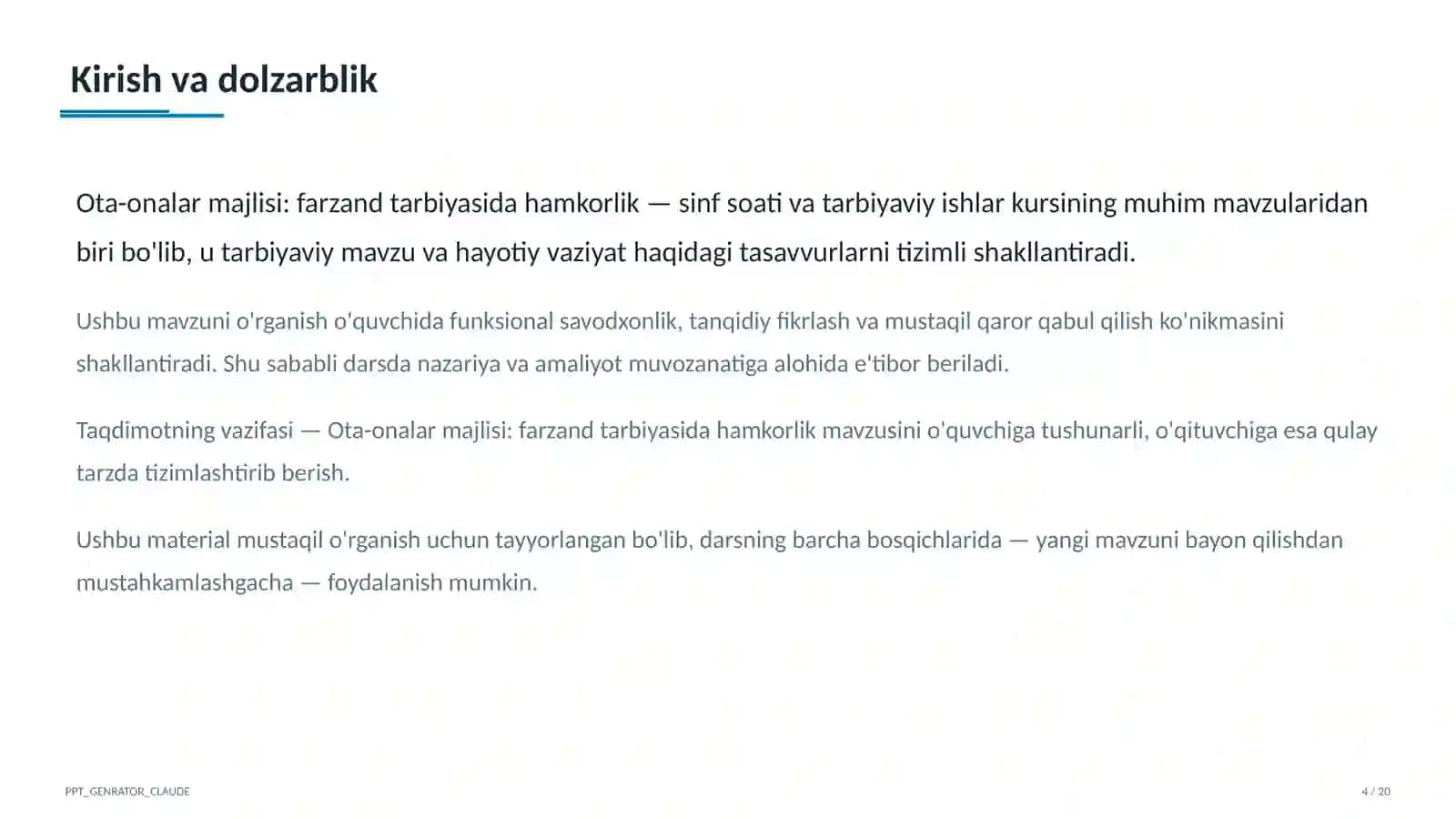 Ota-onalar majlisi: farzand tarbiyasida hamkorlik 4