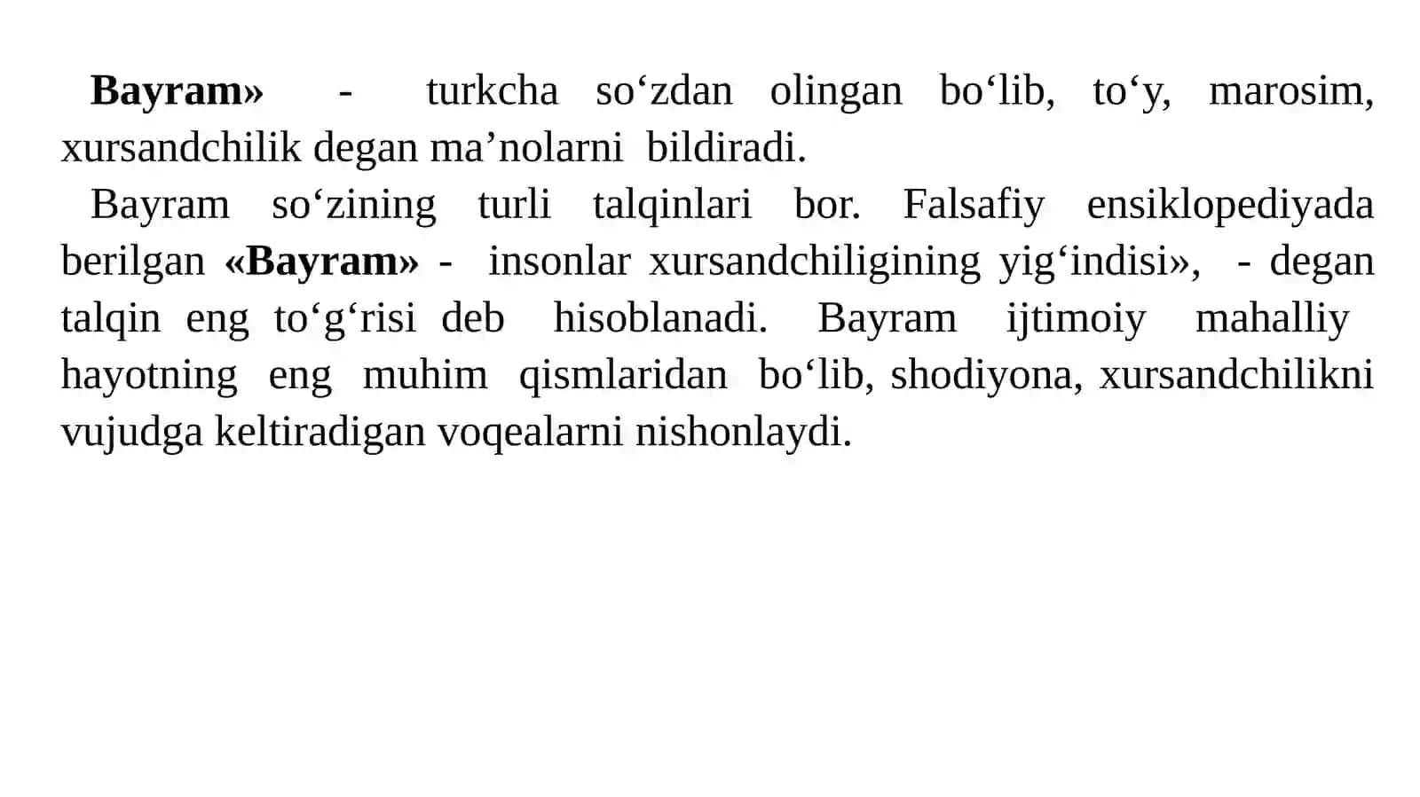 Xalq pedagogikasida mavsumiy va diniy bayramlarning mazmun-mohiyati va tarbiyaviy ahamiyati 4