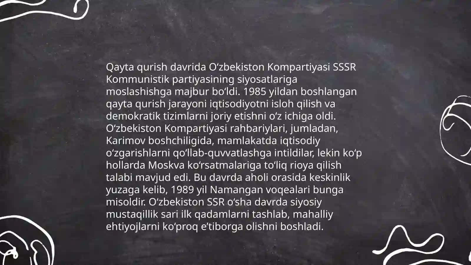 Qayta qurish davrida O'zbekistondagi iqtisodiy islohotlar 4