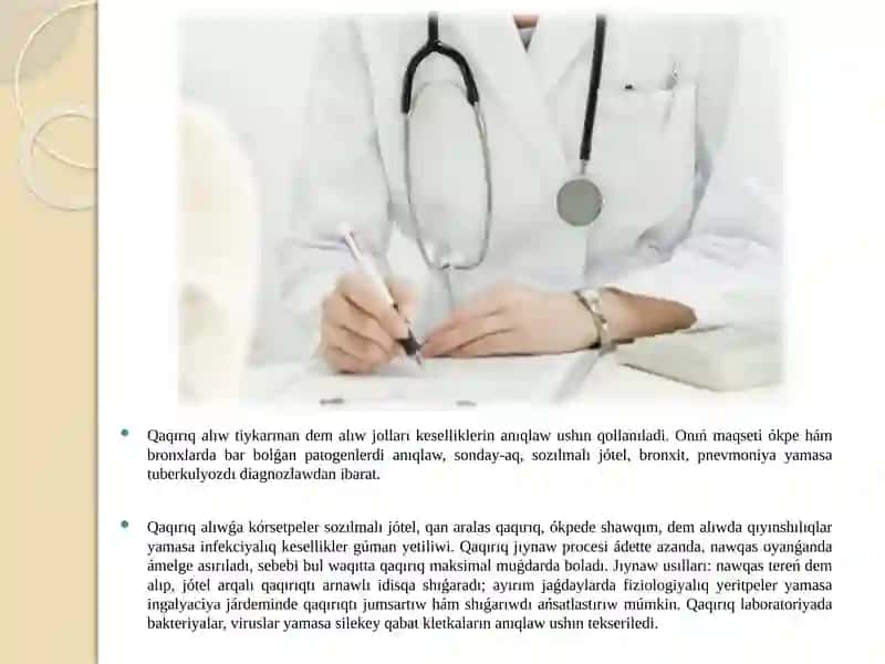 Súrtpe aliw ham qaqiriq aliwga korsetpeler, maqseti ham jiynaw usillari 4