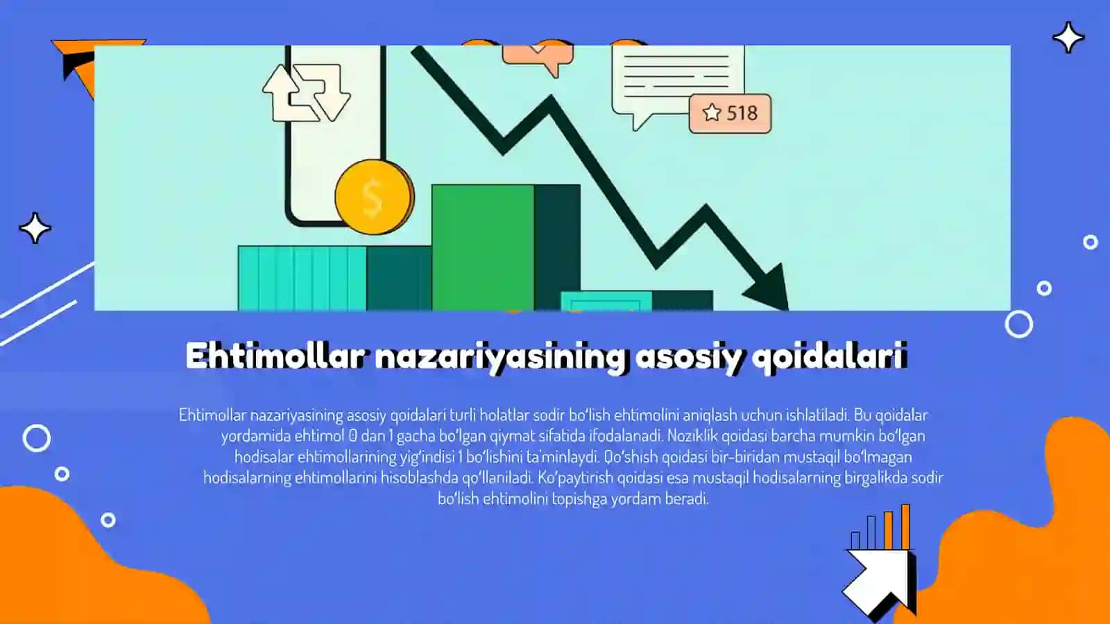Ekonometrikada ehtimollar nazariyasi va matematik statistikaning asosiy tushunchalari 4