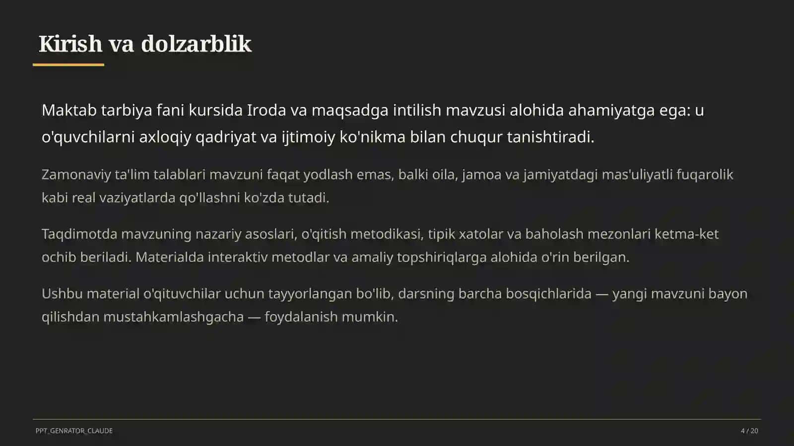 Iroda va maqsadga intilish (9-sinf) 4