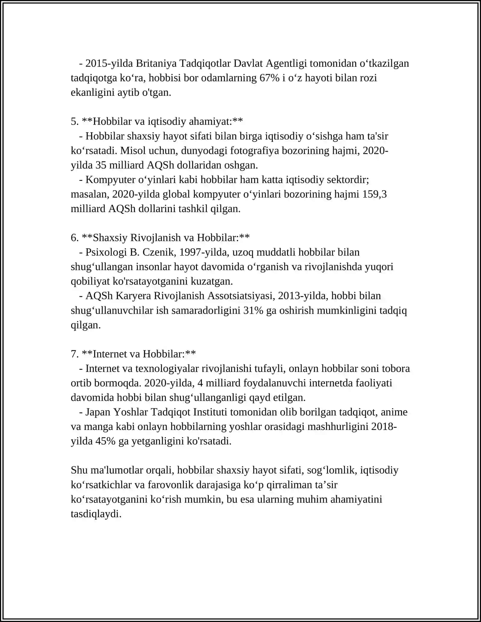 MENING HOBIYIM MAVZUSIDA MUSTAQIL ISHI 4