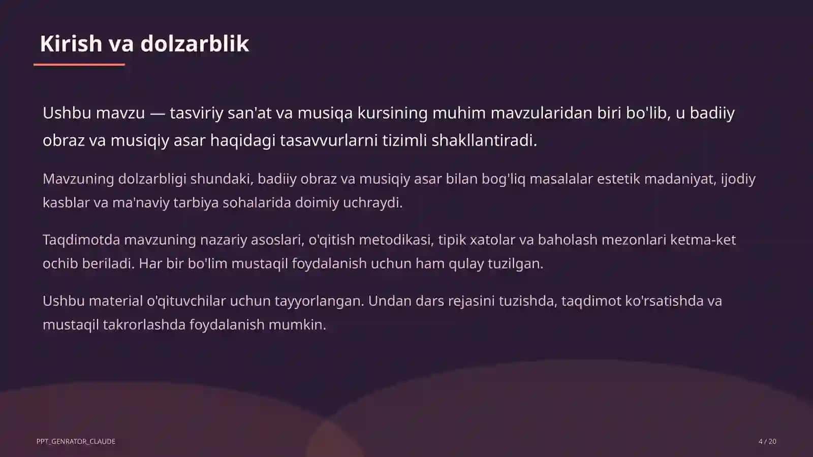 O'zbek bastakorlari: Mutal Burhonov va Manas Leviyev (4-sinf) 4