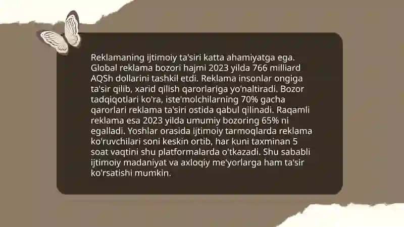 Reklamaning ijtimoiy mazmun-mohiyati 4