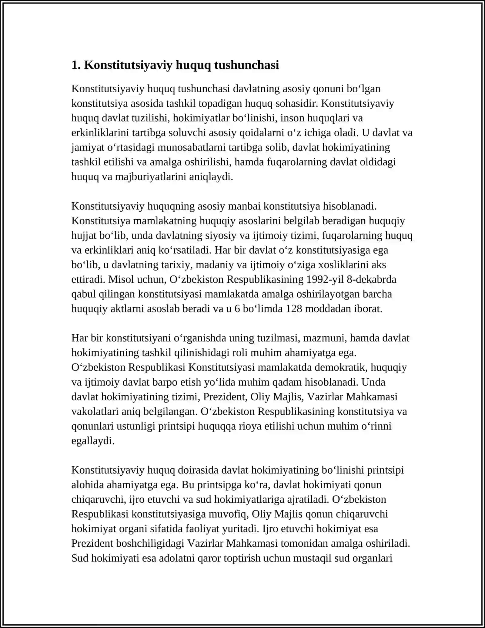 KONSTITUTSIYAVIY HUQUQ FANINING PREDMETI, MAQSADI VA VAZIFALARI 4