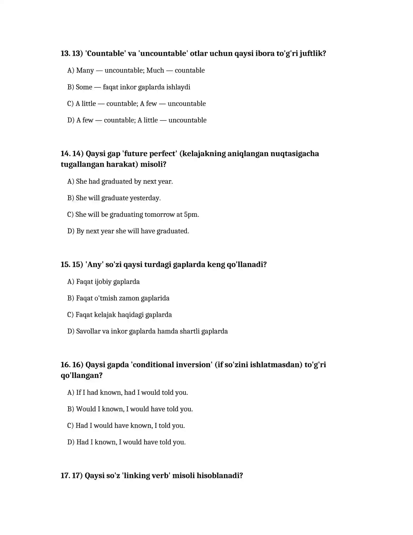 Ingiliz tili 4