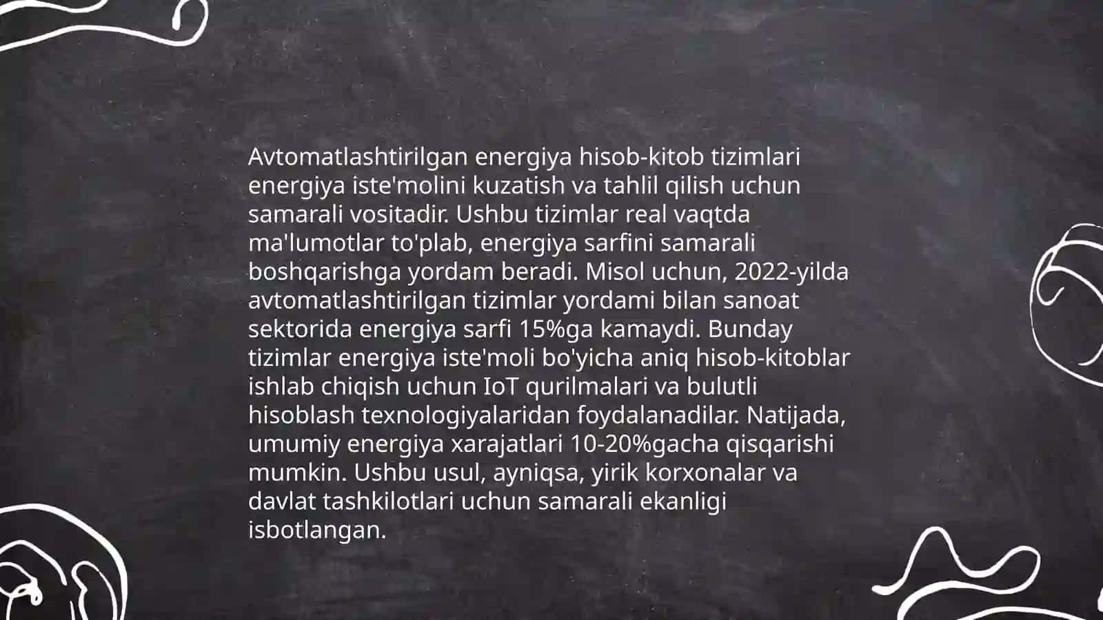 Elektir taminoti tizimida energiya nozorati va hisobning avtomatlashtrlgan tizimlarni tashkil etish 4