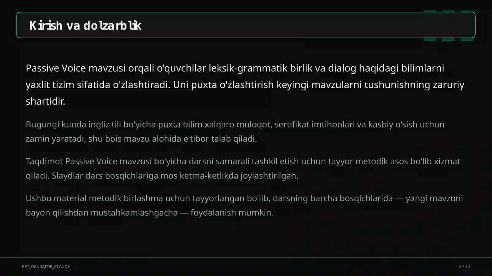 Ingliz tili (9-sinf) 4