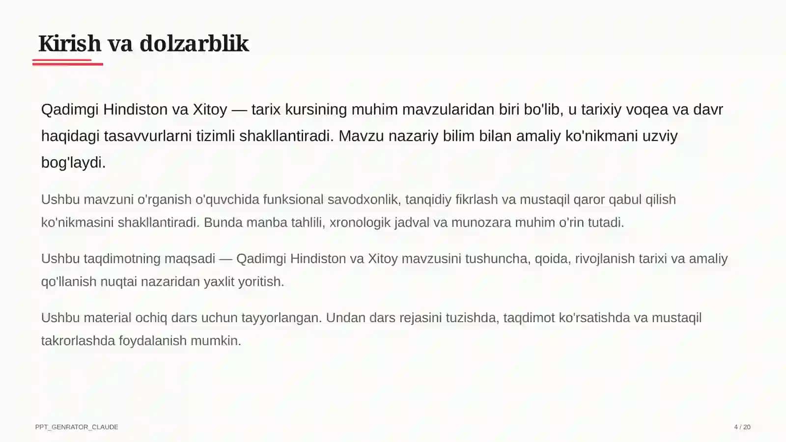Qadimgi Hindiston va Xitoy (6-sinf) 4