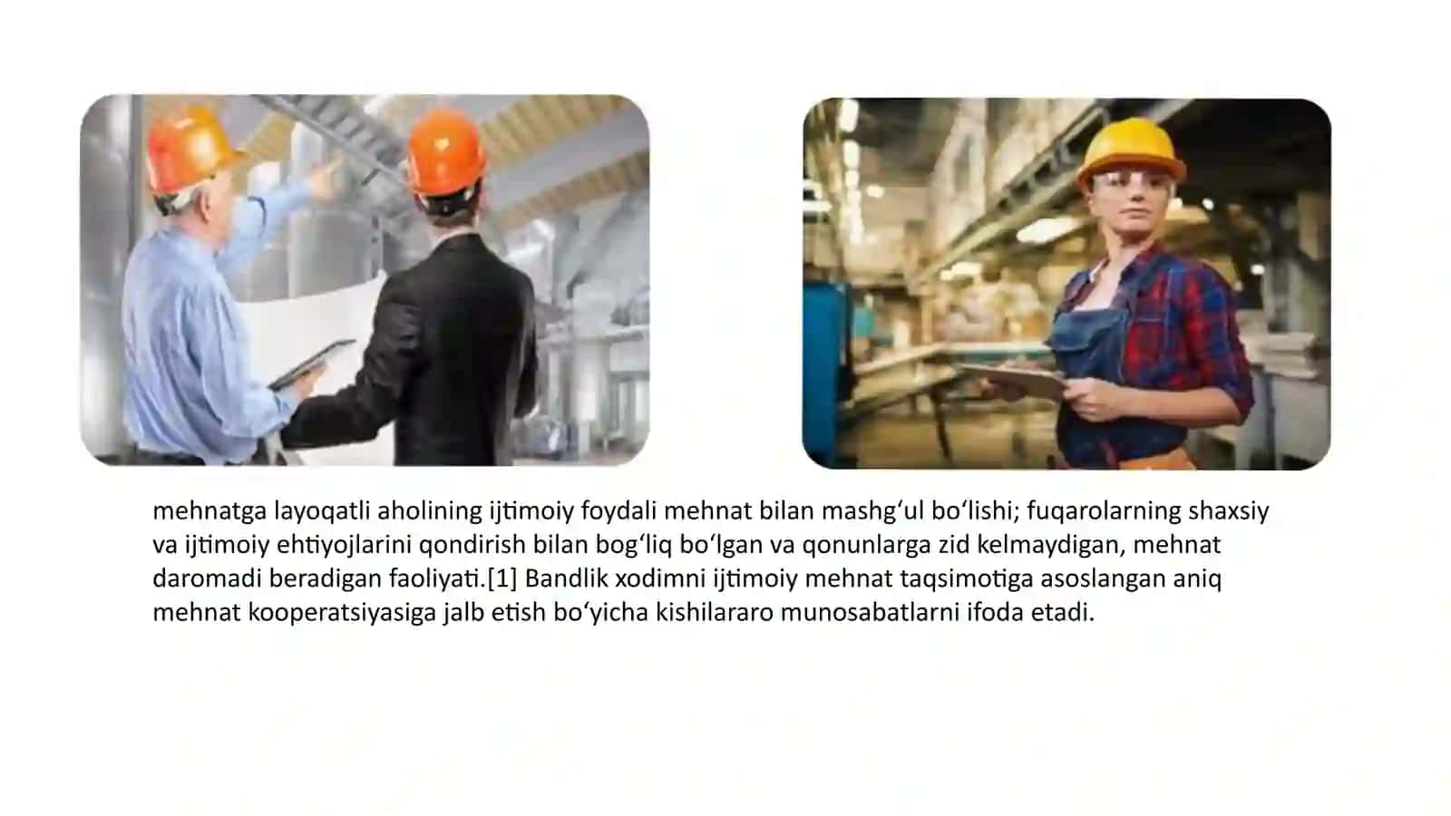 Bandlik va ishsizlikning ijtimoiyotblan uygʻunligi 4