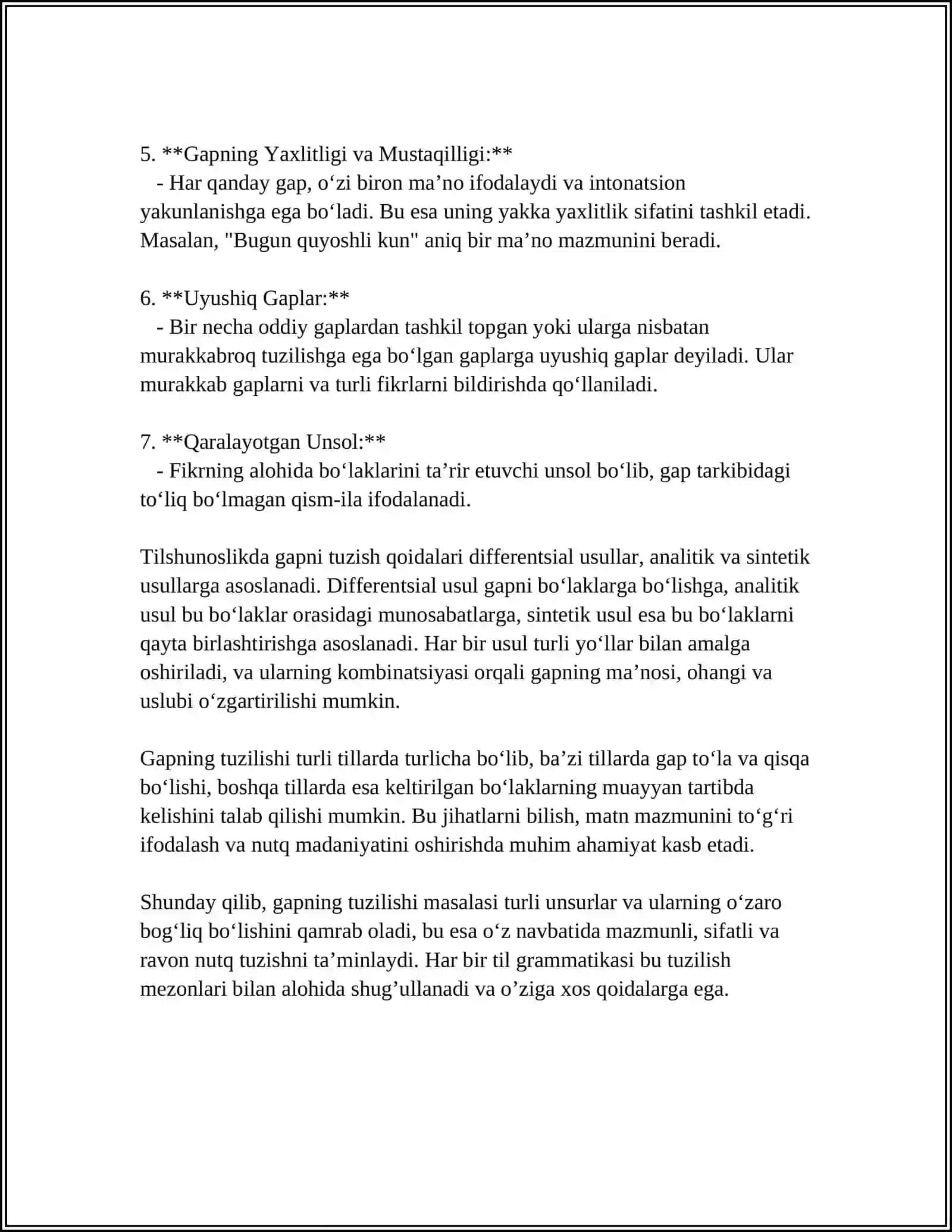 GAP USTIDA ISHLASHGA OID MUSTAQIL ISHLAR 4