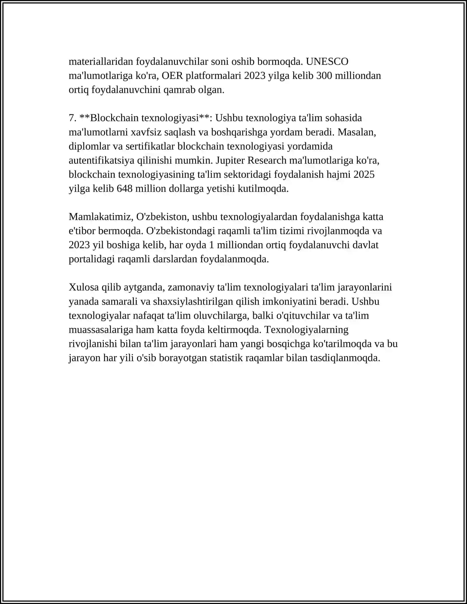 TARBIYA JARAYONINI TEXNOLOGIYALASHTIRISH 4