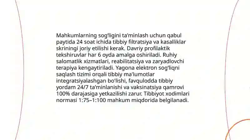 Jinoyat-ijroiya qonunchiligini takomillashtirishning asosiy yoʻnalishlari 4