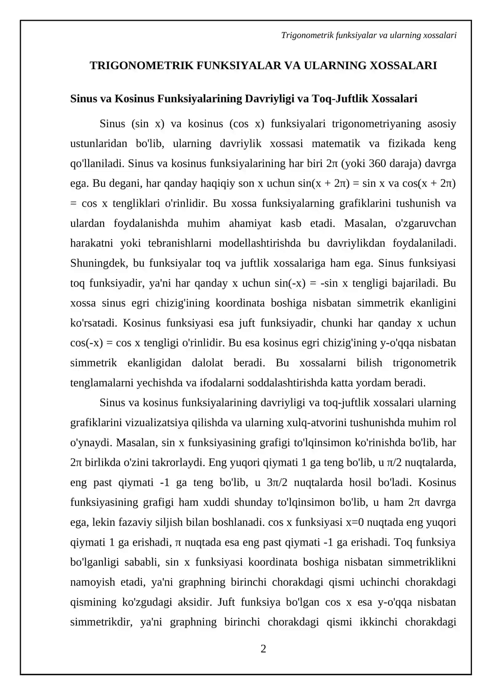 Trigonometriya misollar 4