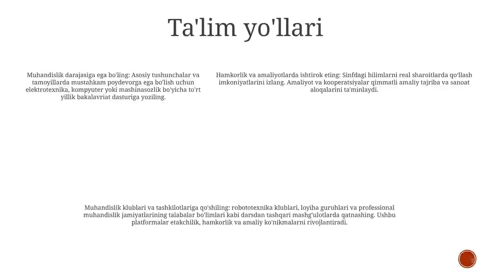 Muhandis bo'lish istagi 4