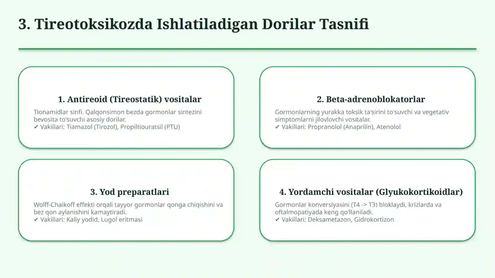 Tireotoksikozda qo‘llaniladigan dori vositalari | 15 slayd 4