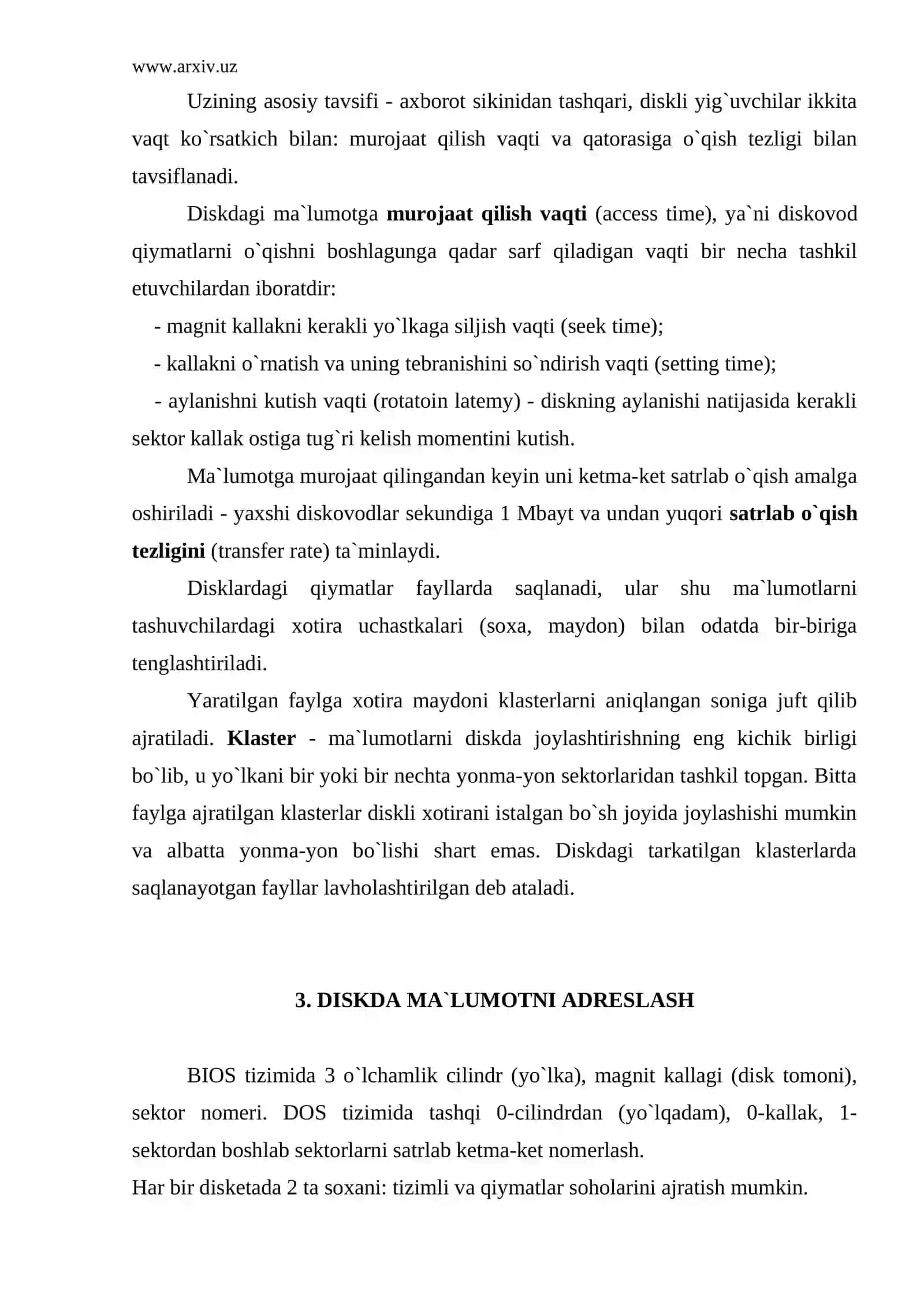 Disklar, ularning turlari 4