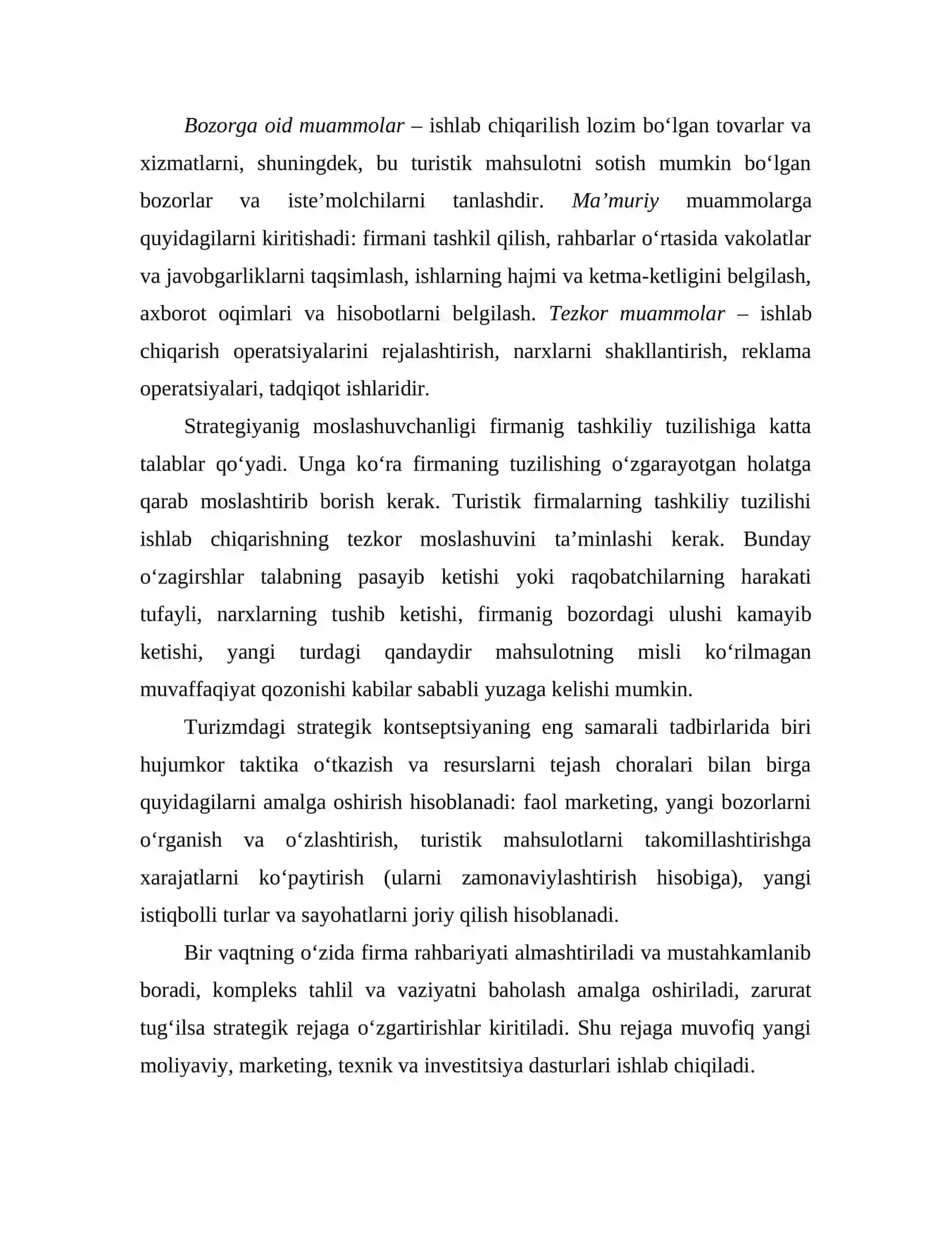 Firma ichidagi Rejalashtirishning Xususiyatlari 4